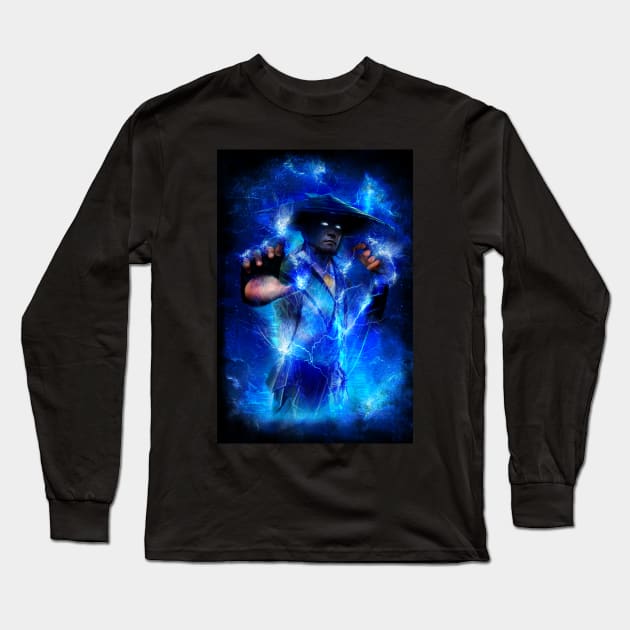 Mortal Kombat Raiden Long Sleeve T-Shirt by TheLaundryLady